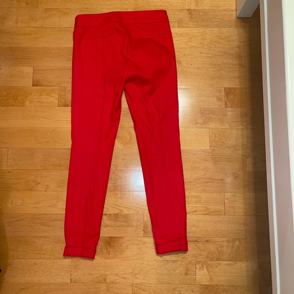 Bright Red LOFT Marissa Skinny Pants - Picture 2 of 5